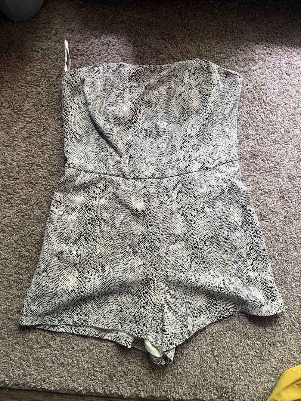 Snake print romper